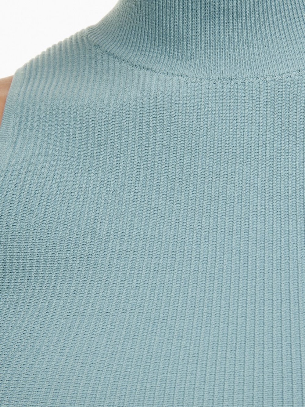 Aritzia Babaton Sleeveless Mockneck Sculpt Knit Top - Baby Blue, Women’s Small - Picture 3 of 7
